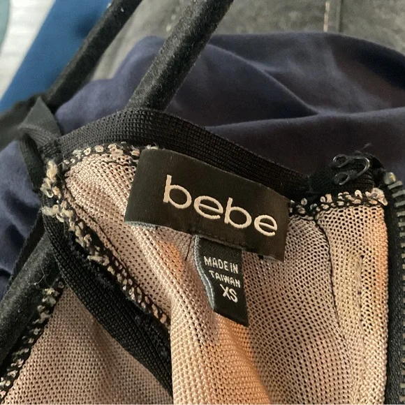 bebe Black and Strappy Mini Dress - Picture 4 of 4